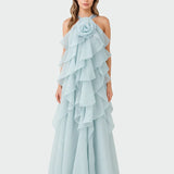 Livora Maxi Šaty Elegantní Pohodlný Střih a Silueta