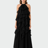 Livora Maxi Šaty Elegantní Pohodlný Střih a Silueta