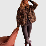 Charlene - Podzimní kabát z kožešiny pro ženy