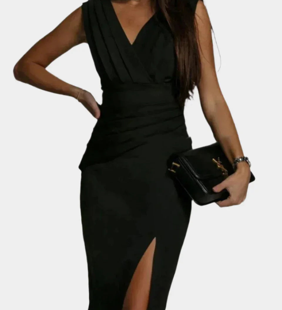 Elegantní Večerní Šaty SV Dekoltem Pro Dlouhý Krk Pro Ženu