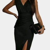 Elegantní Večerní Šaty SV Dekoltem Pro Dlouhý Krk Pro Ženu