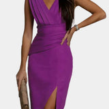 Elegantní Večerní Šaty SV Dekoltem Pro Dlouhý Krk Pro Ženu