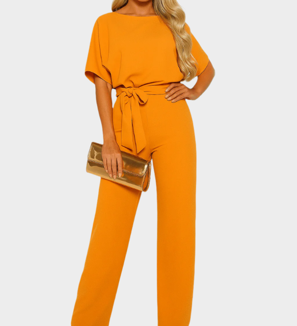 Elegantní Celotělový Overál se Závazovacím Páskem Unisex