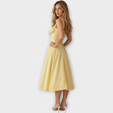 Midi Šaty S Korzetem Vintage Květinovým Vzorem Elegantní